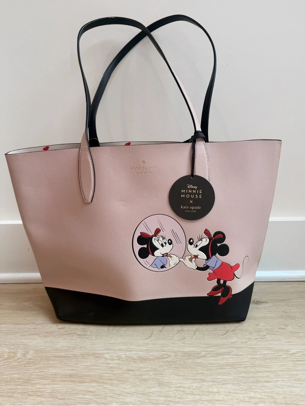Kate Spade x Disney Minnie Mouse Reversible Tote NWT with Pouch